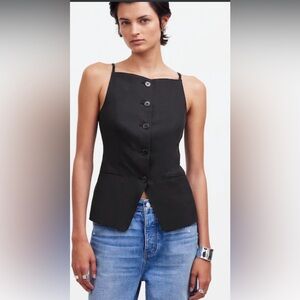 Madewell Never Worn Black Strappy Vest